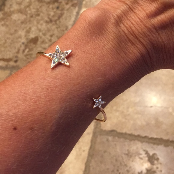 T&J Designs Jewelry - {T&J Designs}Czech Crystal Stars RoseGold Bracelet